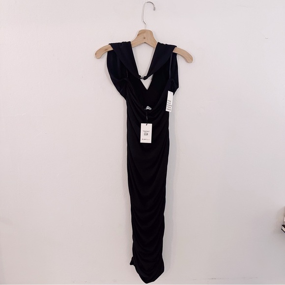 Bumpsuit The Ruched Halter Evening Dress Black Pregnancy Maternity NWT - Picture 4 of 8